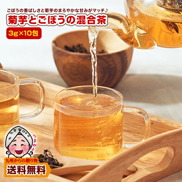 ＼2個以上購入で使える5％OFFクーポン配布／ 『九州産 菊芋とごぼうの混合茶』ティーバッグ （3g×10包） お茶 お試し ポイント利用 爆買 ポイント消化