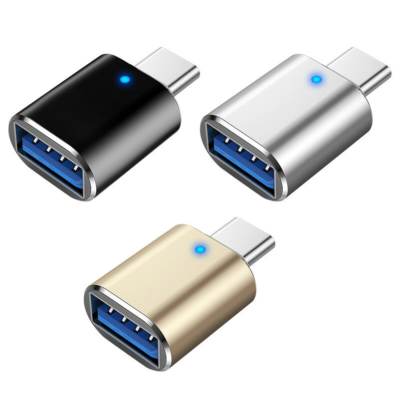 QISI USB-C & USB 3.0 変換アダプタ 3個セット Type C USB-A 最大5Gbps MacBook Pro / MacBook Air / iPad Pro その他 USB-C 端末用