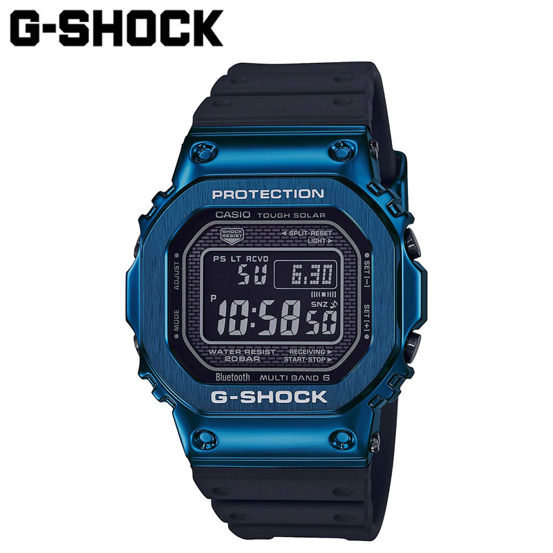 国内正規品 CASIO G-SHOCK GMW-B5000G-2JF 時計 腕時計 G-ショック ウォッチ カシオ ソーラー電波時計 LEDライト 防水 bluetooth スマートフォンリンク ステンレス素材 フルメタルケース 耐衝撃構造 高輝度フルオートLEDバックライト ワールドタイム タフソーラー