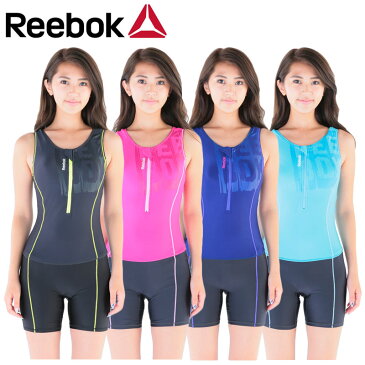 REEBOK リーボック レディース フィットネス 水着 ウェア 346903 346-903 ワンピース 体型カバー パット付き スイミング プール アクアビックス トレーニング 大きいサイズ ジム 海水浴 ヨガ スポーツ ダイエット スポーツ タンキニ