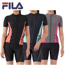 フィラ レディース フィットネス 水着 ウェア 2点セット めくれ防止 セパレート パット付き FILA 314602 314-602 スイミング プール アク...