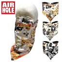 AIRHOLE STANDARD フェイスマスク スノーボード スキー マスク エアホール スノーボード スキー 山 雪 MEOW ネコ DOGS 犬 ネコポス...