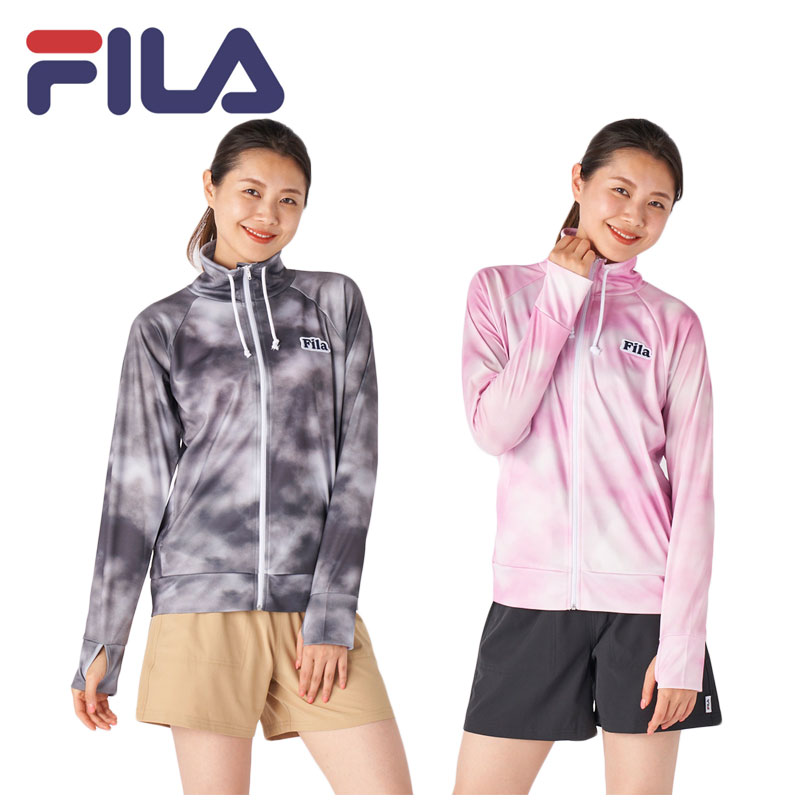 FILA フィラ レディース ラッシュガード ショートパンツ 水着 4点 セット 222705 222-705 セパレート パット付き フィットネス スイミング プール アクアビックス セパレート トレーニング 大きい ジム ヨガ スポーツ ダイエット スポーツ　ランニング