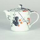 九谷焼 うまちゃ 旨茶ポット山帰来 良則作(土岐と九谷のコラボ)<ギフト プレゼント 父の日 母の日 お祝い お返し 誕生日 記念日>