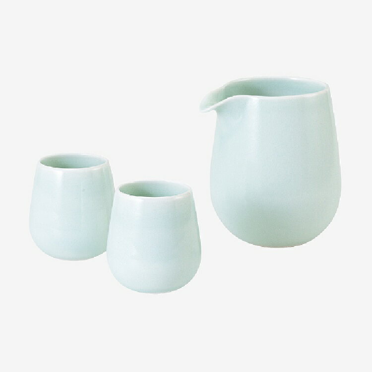 Rakuten - 波佐見焼 セラドン（青磁）半酒器（注器x1・ぐい呑x2）