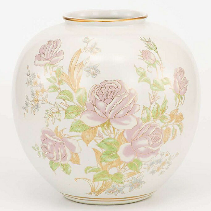 Crystal Products - 日本の伝統工芸品【九谷焼】6号花瓶　ばら