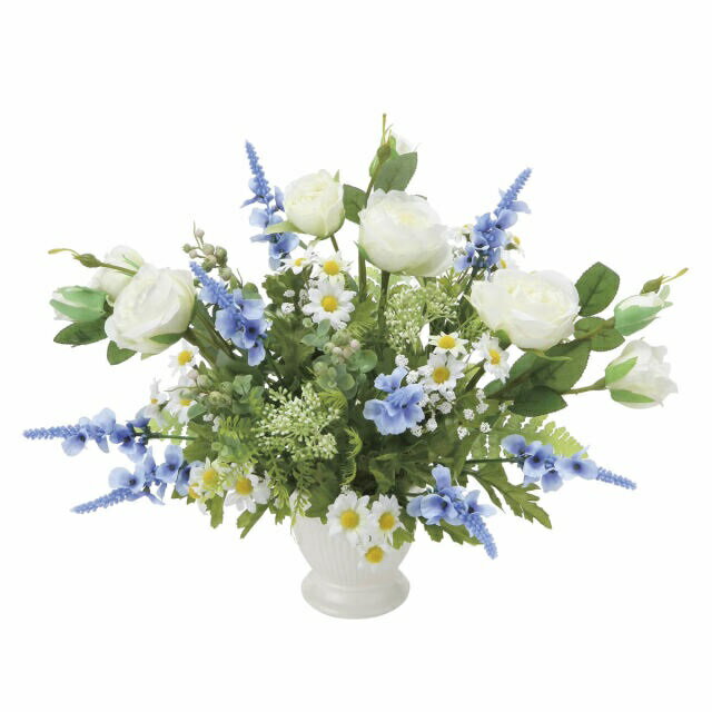 インテリア フェイクアートフラワー・造花 セレナスター-33cm- 光触媒加工（V-CAT）テーブルタイプ