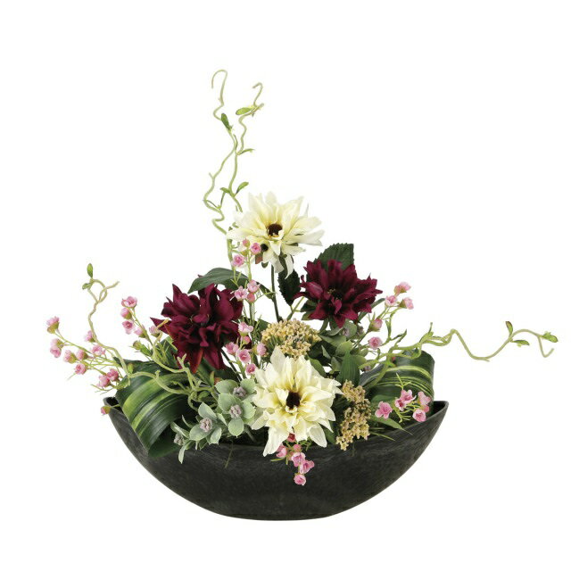 インテリア フェイクアートフラワー・造花 丹頂-52cm- 光触媒加工（V-CAT）テーブルタイプ