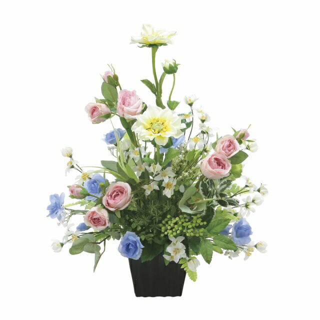 インテリア フェイクアートフラワー・造花 グラスライン-49cm- 光触媒加工（V-CAT）テーブルタイプ