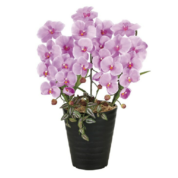 インテリア フェイクアートフラワー・造花 プリンセス胡蝶蘭L -58cm- 光触媒加工（V-CAT）胡蝶蘭（コチョウラン）