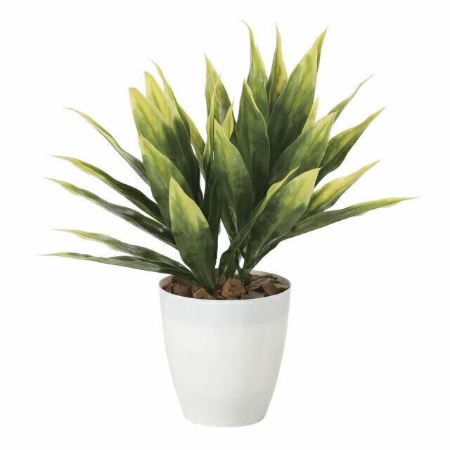 インテリア フェイクグリーン・人工観葉植物 -テーブルタイプ- ドラセナ（ポリ製） 45cm 光触媒加工（V-CAT）