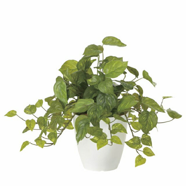 インテリア フェイクグリーン・人工観葉植物 -テーブルタイプ- フレッシュポトス 36cm 光触媒加工（V-CAT）