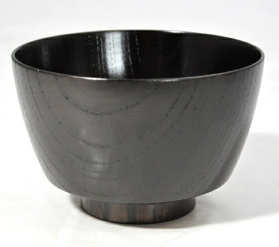 日本製　山中塗 伝統工芸士（木工轆轤）久保出章二作　良質な国産欅を轆轤挽きにて仕上げた欅3.7胴張汁..