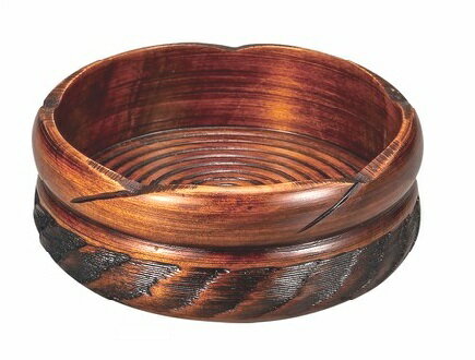 山中漆器 ビール袴 栃 ねじ梅 すり漆