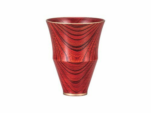 日本製山中漆器　欅（ケヤキ）ビアカップ小さ目　凛拭漆