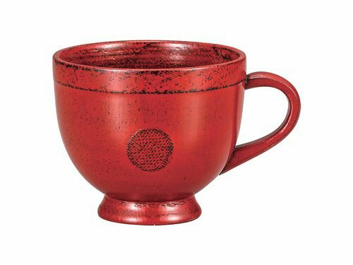 木製なつめ材渕布丸マグカップ/コーヒーカップ　漆（スプレー）