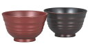 日本製山中漆器 夫婦汁椀 欅(ケヤキ)平筋(3)