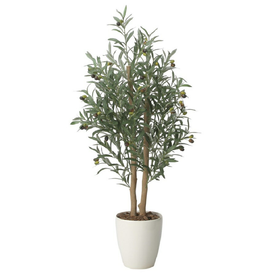 Rakuten - インテリア フェイクグリーン・人工観葉植物 オリーブグレイス1.2m 光触媒加工（V-CAT）
