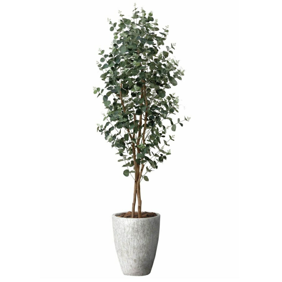 Bamboo - インテリア フェイクグリーン・人工観葉植物 ナチュラルユーカリ1.8m 光触媒加工（V-CAT）
