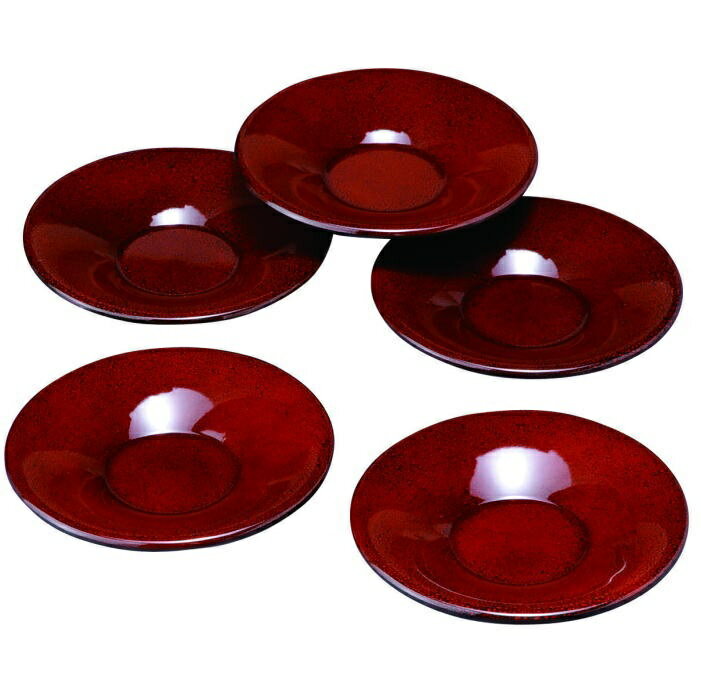 紀州漆器 4.0茶托 ななこ（5枚入）