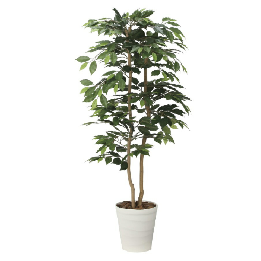 インテリア フェイクグリーン・人工観葉植物 ベンジャミン1.35m 光触媒加工（V-CAT）