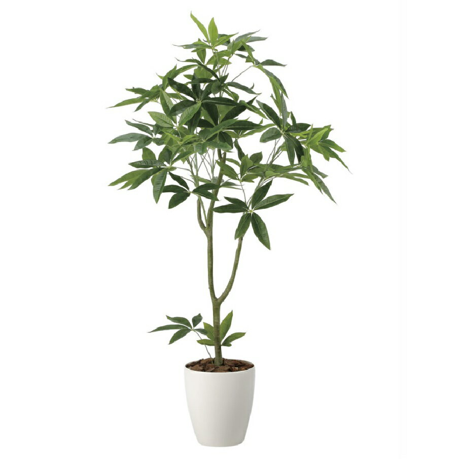 インテリア フェイクグリーン・人工観葉植物 フレッシュパキラ1.35m 光触媒加工（V-CAT）
