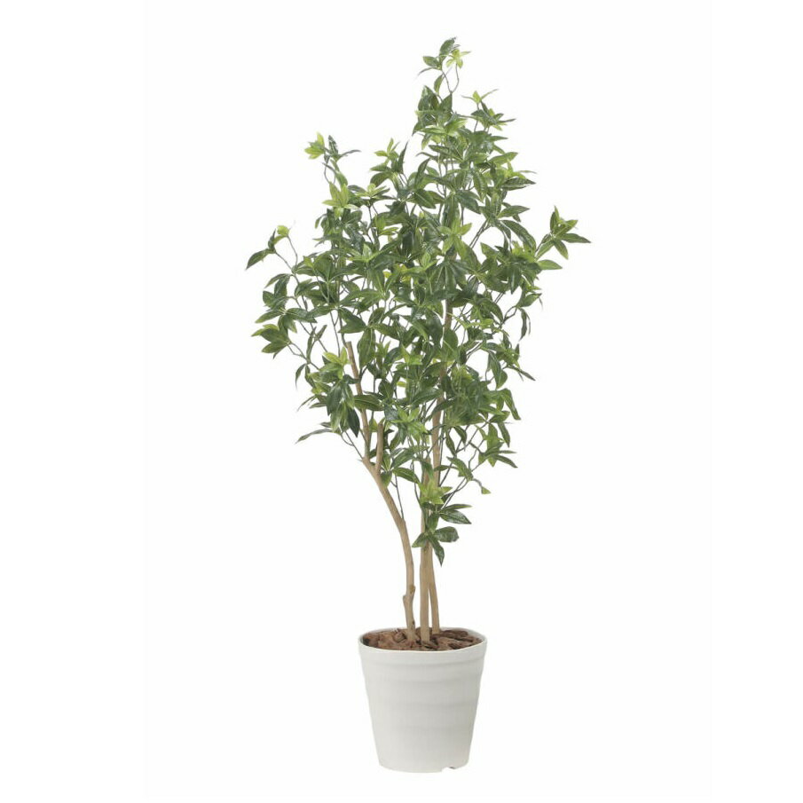 インテリア フェイクグリーン・人工観葉植物 デラックスフレッシュパキラ1.6m 光触媒加工（V-CAT）