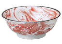 美濃焼/JAPAN ドラゴン/龍ラーメン鉢 赤/紺/黒(6.3寸/6.8寸)うどん/そば 電子レンジ対応
