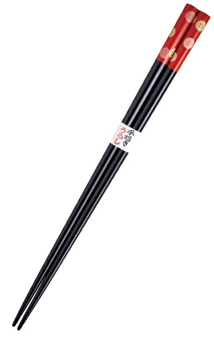 会津漆器・会津塗木製会津蒔絵箸梅塗...