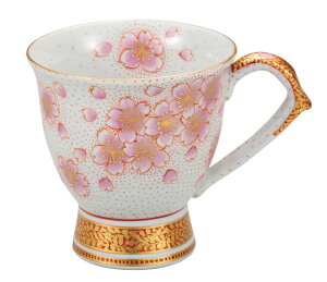 九谷焼 マグカップ 金襴手桜 福田良則<九谷焼 和食器 鉢 小鉢 人気 ギフト セット 贈り物 結婚祝い/内祝い/お返し>