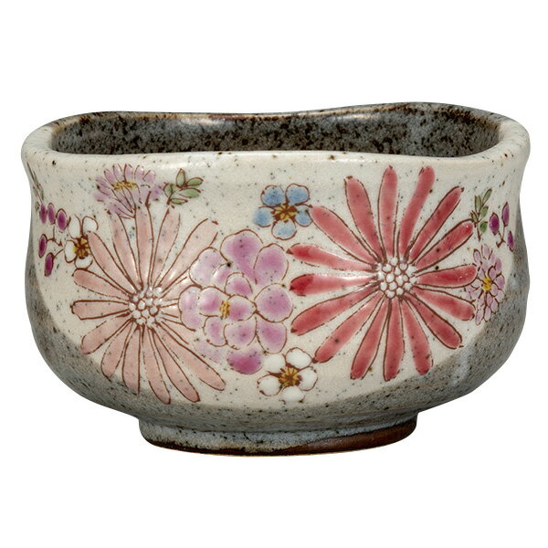 九谷焼 抹茶碗 華 ［色絵　遊］＜九谷焼 和食器 鉢 小鉢 人気 ギフト セット 贈り物 結婚祝い/内祝い/お返し＞のサムネイル