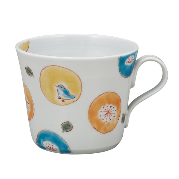 九谷焼 マグカップ　丸紋水玉 川合孝知＜九谷焼 和食器 鉢 小鉢 人気 ギフト セット 贈り物 結婚祝い/内祝い/お返し＞