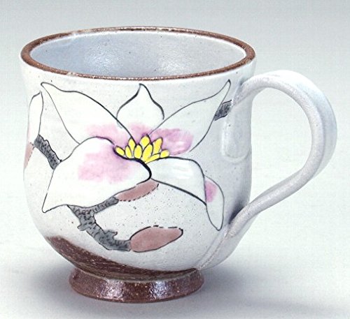 九谷焼　花暦マグカップ 辛夷(こぶし)(3月)＜九谷焼 和食器 鉢 小鉢 人気 ギフト セット 贈り物 結婚祝い/内祝い/お返し＞
