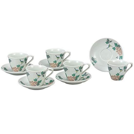 九谷焼　コーヒーセット　小鳥＜九谷焼 和食器 鉢 小鉢 人気 ギフト セット 贈り物 結婚祝い/内祝い/お返し＞