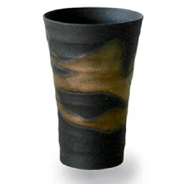美濃焼 金流し スモール酒カップ（250cc）「金昇窯」田端繁道による、ひとつひとつ手造りの作品です。