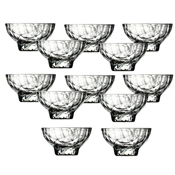 （12客組）Bormioli Rocco（ボルミオリ・ロッコ） デザート・パフェ・アイスクリーム・サンデーグラス ダイヤモンド ミニデザートボウル(225ml)