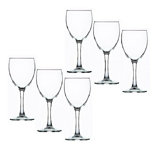 （6客組）Arc International（アルクインターナショナル）ワイングラス プリンセサ 31ワイン （310ml） 全面強化ガラス