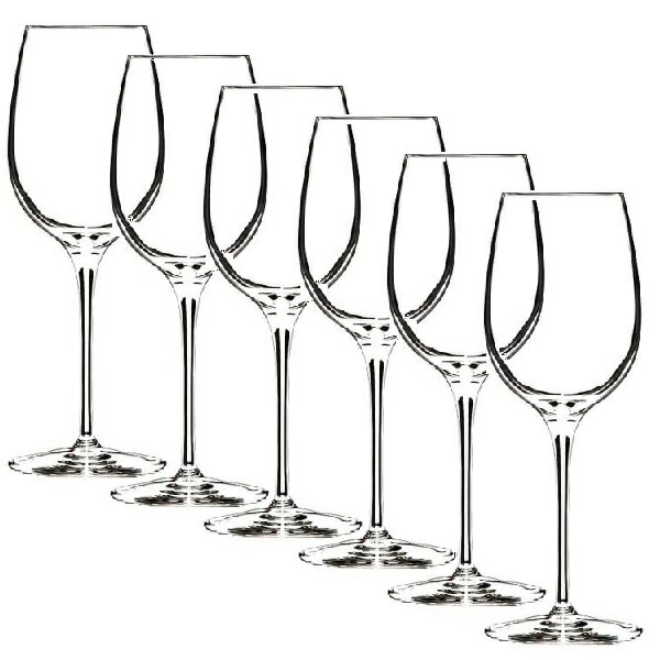 【6客組】Luigi Bormioli（ルイジ・ボルミオリ）ワイングラス ヴィノテク リッコ（590cc)