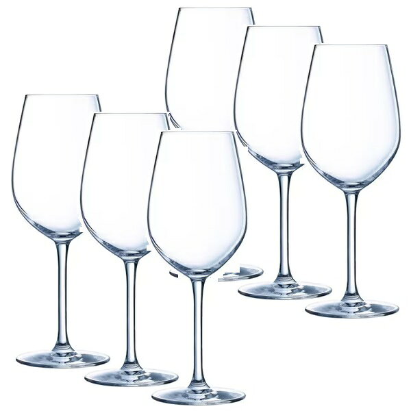 （6客組）Arc International（アルクインターナショナル）Chef & Sommelier（シェフアンドソムリエ）ワイングラス シークエンス ワイン35 350ml 全面強化ガラス 食洗機対応