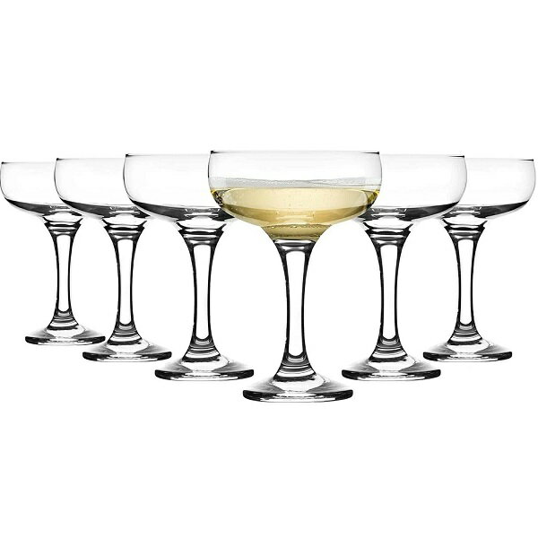 【6客組】Stolzle Lausitz(シュトルツル ラウジッツ) シャンパングラス スパークリング 08 シャンパンソーサー(230ml)