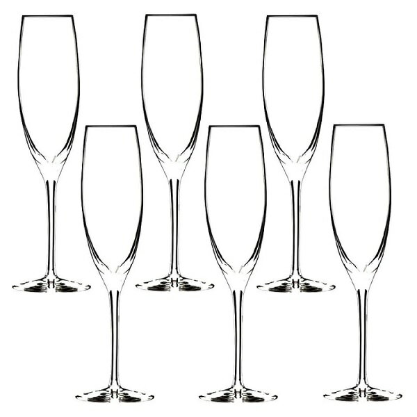【6客組】Stolzle Lausitz(シュトルツル ラウジッツ) シャンパングラス ユニバーサル 07 フルート (170ml)