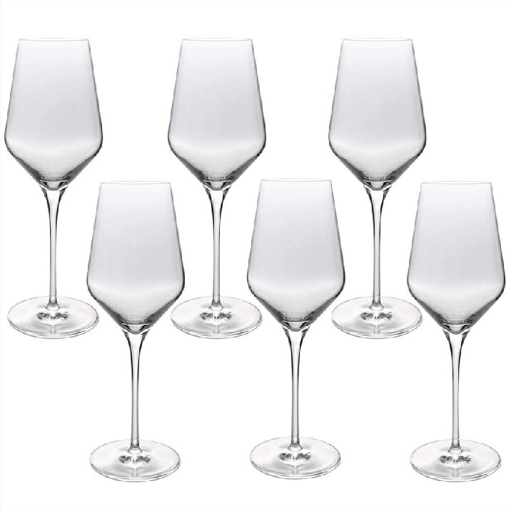 【6客組】Stolzle Lausitz(シュトルツル ラウジッツ) ワイングラス クアトロフィル03ワイン 404ml