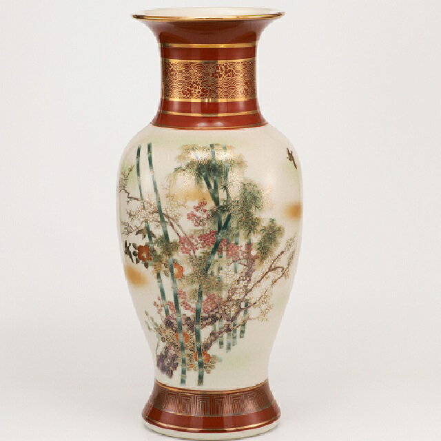 日本の伝統工芸品【九谷焼】14号支那型 竹雉