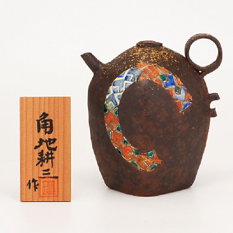 Crystal Products - 日本の伝統工芸品【九谷焼】5.5号瓶型 小紋 角地耕三