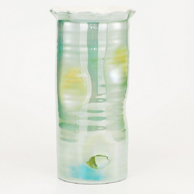 Kutani Ware - 日本の伝統工芸品【九谷焼】8号寸胴　ラスター彩