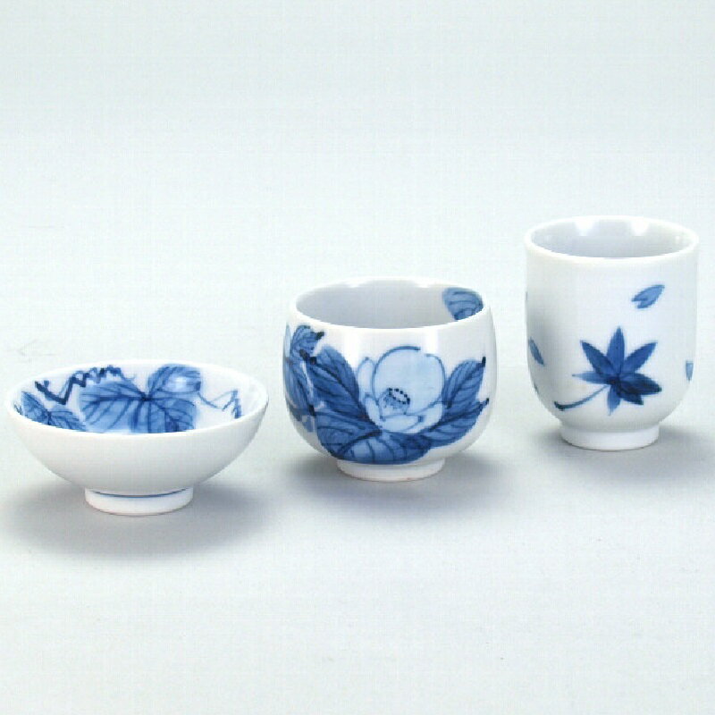 九谷焼 ちぇんじ・ド・SAKE 染付絵変わり