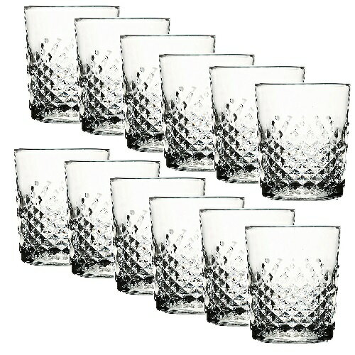 （12客組）Libbey(リビー) ロックグラス・ オキュラ― 925500（360ml）食器洗浄機対応　旧カラット