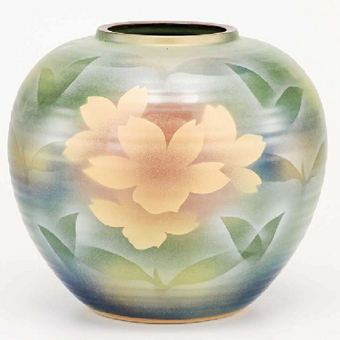 Kutani Ware - 日本の伝統工芸品【九谷焼】7号花瓶 色花紋
