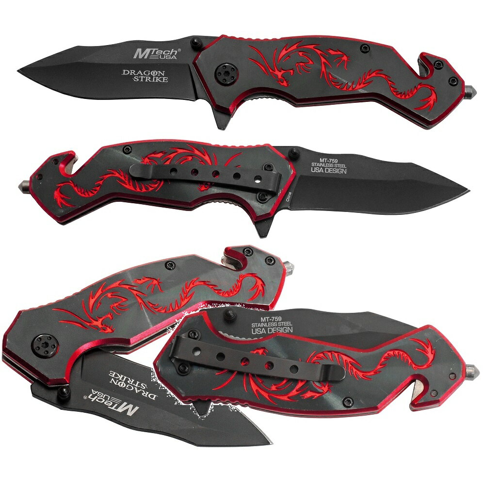 マスターカット MASTERCUTLERY MT-759BR レッドドラゴンフォルダー