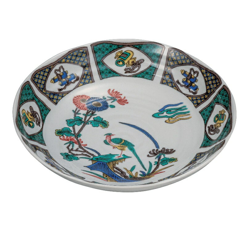 九谷焼 7号鉢 古九谷花鳥